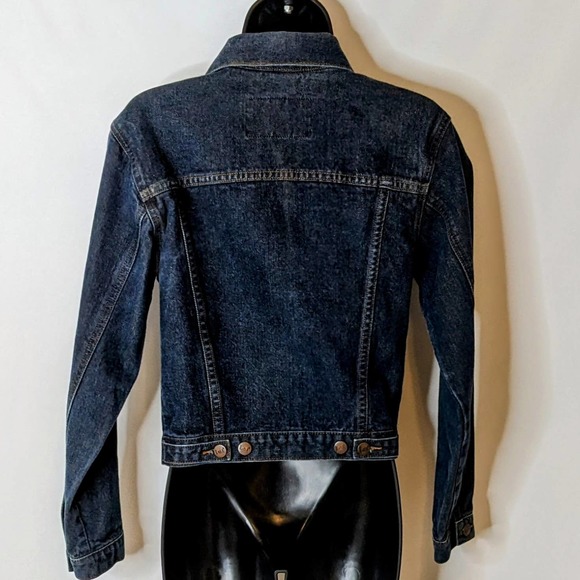 l.e.i. Blue Denim Jean Jacket Junior's Size Medium - Picture 2 of 6